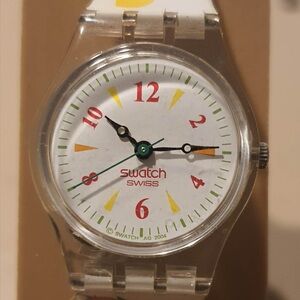 Swatch Lady Fruit Cocktail LK253 White Women's Watch